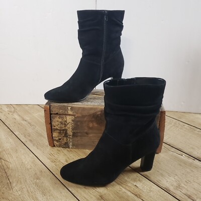 NEW NATURALIZER Boots Womens Black Suede Ronnie