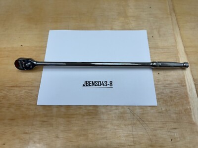 Snap-on Tools NEW 3/8'' Drive 100 Tooth Chrome Extra-Long Fixed Ratchet FLL100