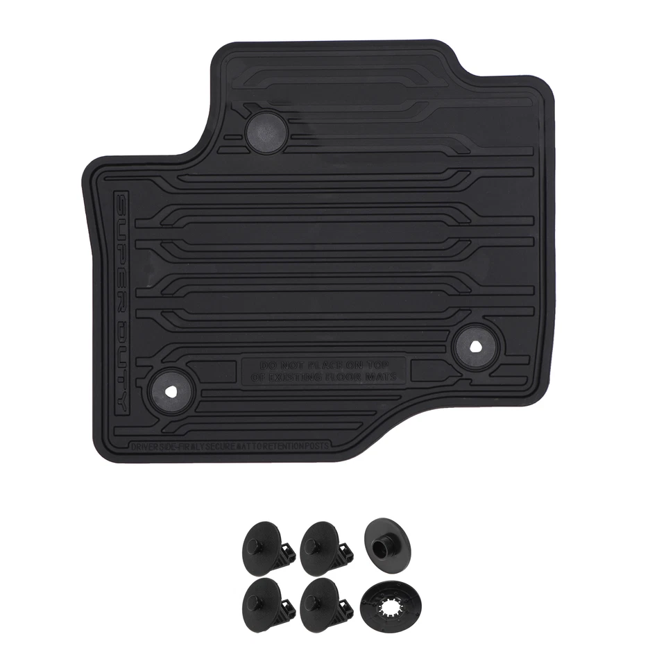 OEM NEW 2017-2022 Super Duty Front & Rear All Weather Floor Mats HC3Z2613300KA - Image 2 of 4