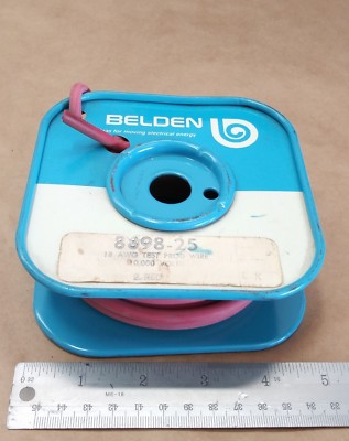 4 FT Belden 8898 00225 ( 18Awg ) Red Test Prod Cable Wire 10,000 Volts test lead