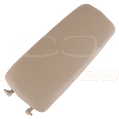 MIROZO Armrest Lid Cover For Audi 02-06 A4 Beige Tan Leather Center Console Box