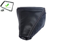 Schaltmanschette + Rahmen Fur Ford C-Max II 2010-2019 Leder Weiß Naht