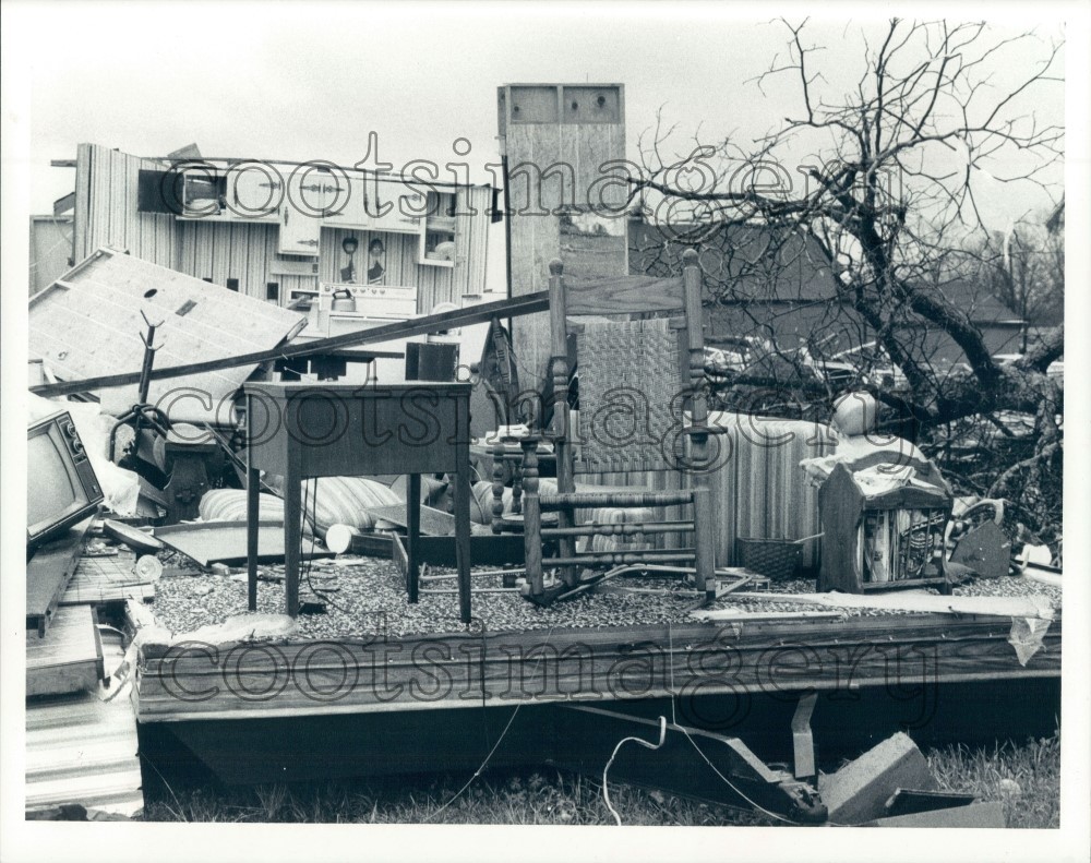 1981 Tornado Damaged Home Hurtsboro Alabama Press Photo eBay