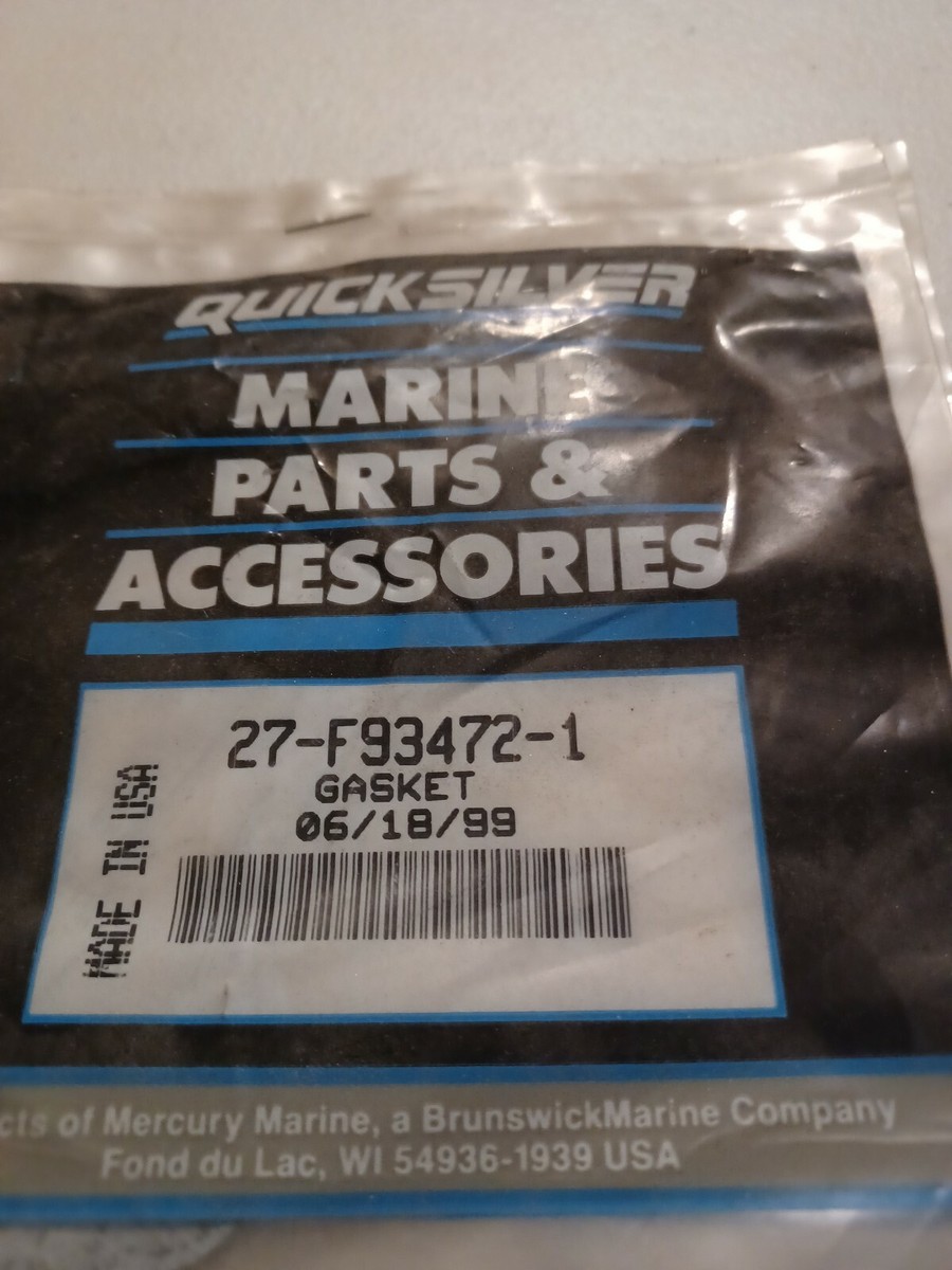 New Mercury Mercruiser Quicksilver Oem Part # 27-F93472-1 Gasket