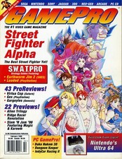 Gamepro Magazine February 1996 Street Fighter Alpha Nintendo 64 VINTAGE