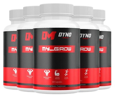 (5 Pack) Dyno My-Grow Muscle Support Dyno My-Grow Supplement 60Caps