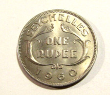 1960 Seychelles 1 Rupee unc Coin