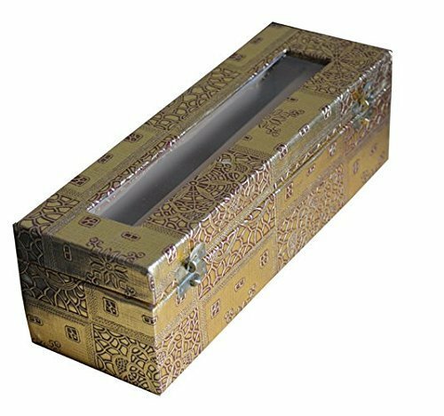 Kuber Industries Wooden Single Roll Bangle Box, Golden - Main Image
