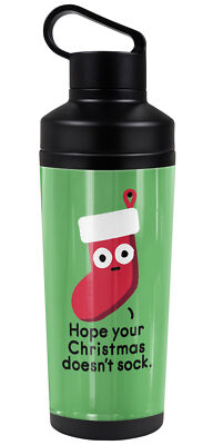 bCreative David Olenick Happy Holidays And Stuff 18oz Insulated Water Bottle