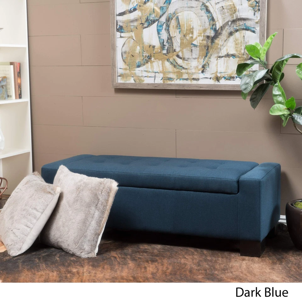 Ткань для хранения Christopher Knight Home Guernsey оттоманка темно-синяя - Изображение 3 из 4