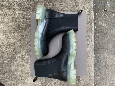 Rick Owens Beatle Bozo Tractor Boots Black/Transparent Size 43 | eBay