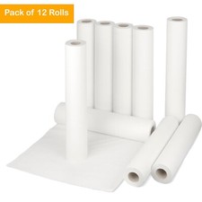 12 x Massage Couch Table Bed Cover Hygiene 20" Paper Long Rolls Tissue 40m White