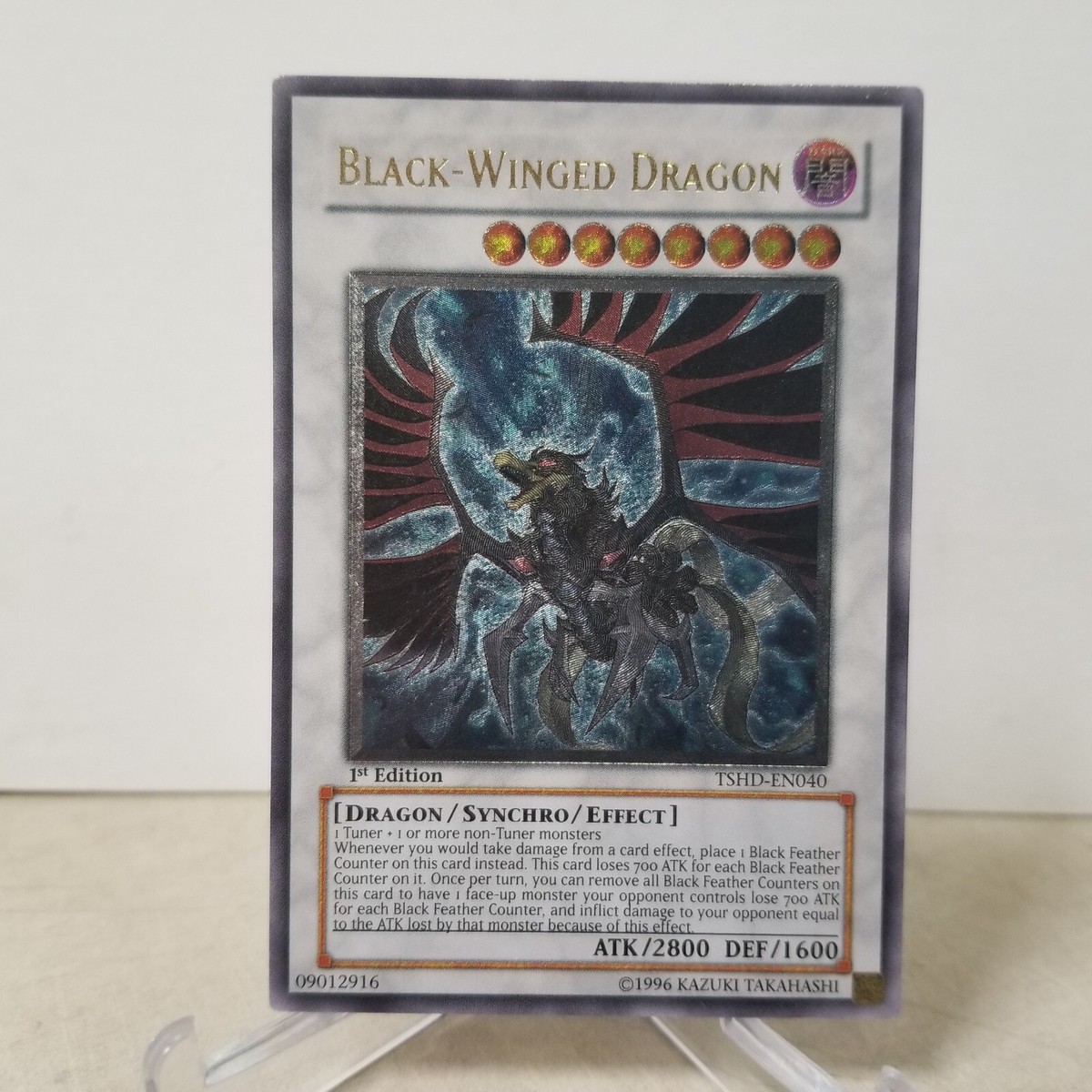 Yugioh Black-Winged Dragon TSHD-EN040 Ultimate Rare 1st Edition LP