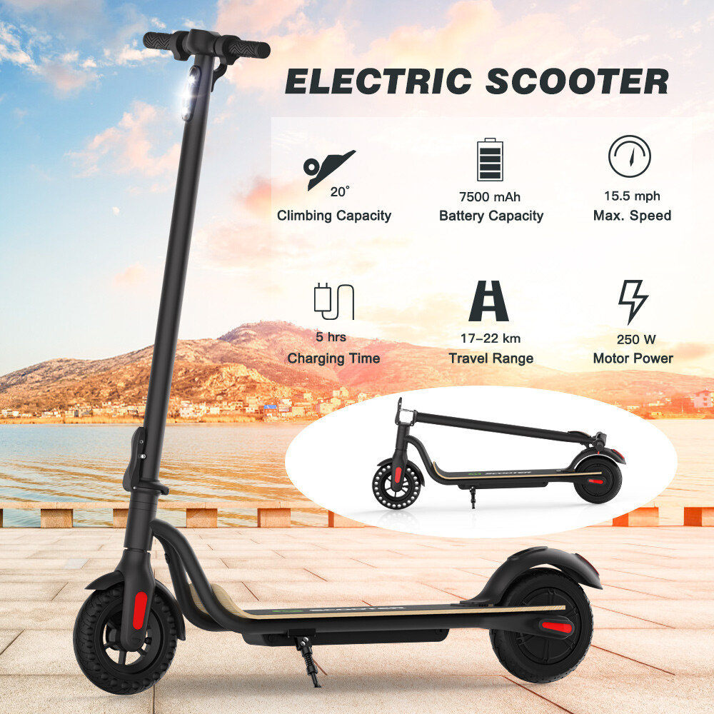 MEGAWHEELS S10, FOLDING ADULT ELECTRIC SCOOTER, UP TO 15MPH, 8.0