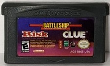 Risk/Battleship/Clue (Game Boy Advance) AGB-B66E-USA Cartridge Tested