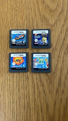 Nintendo DS Spiele x4 Konvolut.Ping Pals,SpongeBob Creature Krusty Krab,Planet 51,+