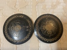 Vintage Antique 1930 Art Deco Nouveau Chic Asian Etched Belt Buckle Closure