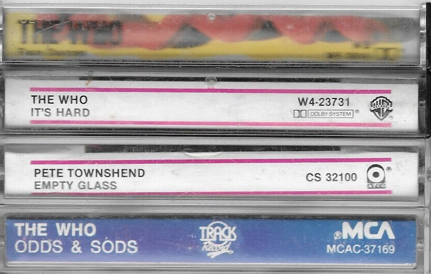 THE WHO It's Hard / Face Dances / Odd Sods / Empty Glass 4 Cassette Tape Lot - Image 2 of 4