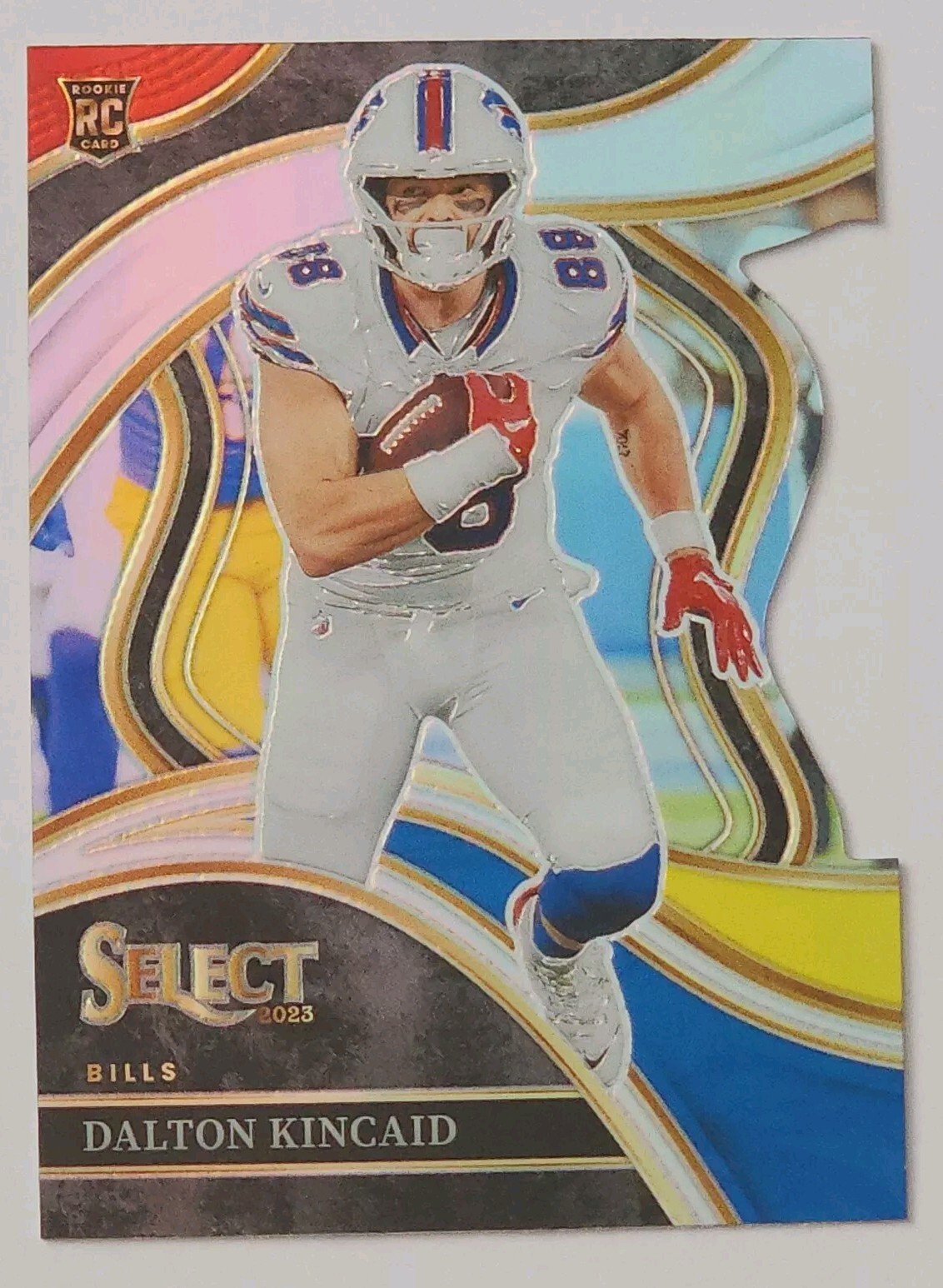2023 Select Dalton Kincaid Rookie Die Cut Red & Yellow Prizm Club Level RC #281