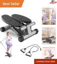 Exercise Stepper with Resistance Bands - 300LBS Loading Capacity - LCD Monitor