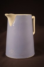 RARE 1800s IMPERIAL QUART PITCHER BLUE GLAZE MOCHA WARE MOCHAWARE PEARLWARE MINT
