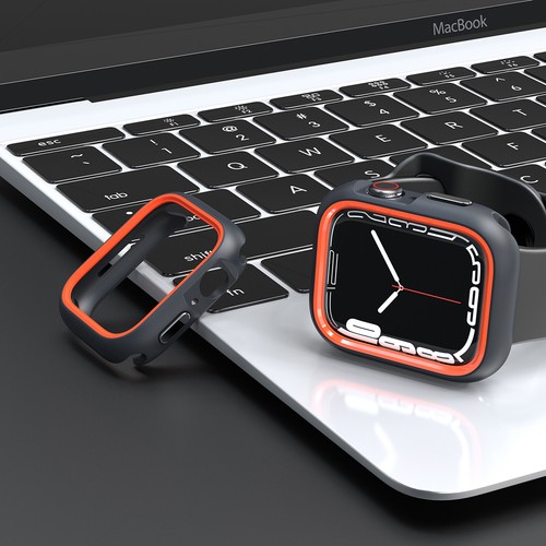 Pour Apple Watch Series 41/44/45/49/42/46mm Coque rigide luxe robuste pare-chocs PC - Photo 37 sur 53