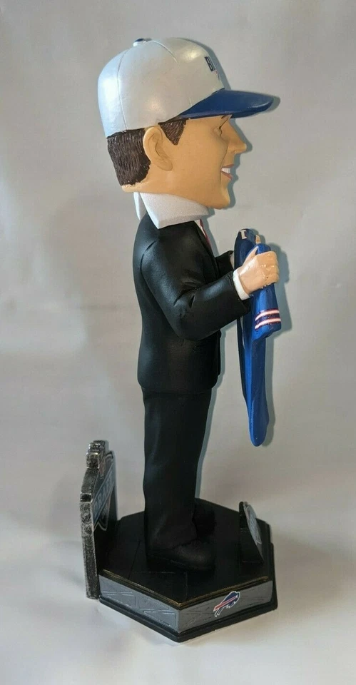 Josh Allen #17 Día del Draft Bobblehead Nueva Camiseta Azul Bobble Buffalo Bills #/2018 Foto 4 de 4