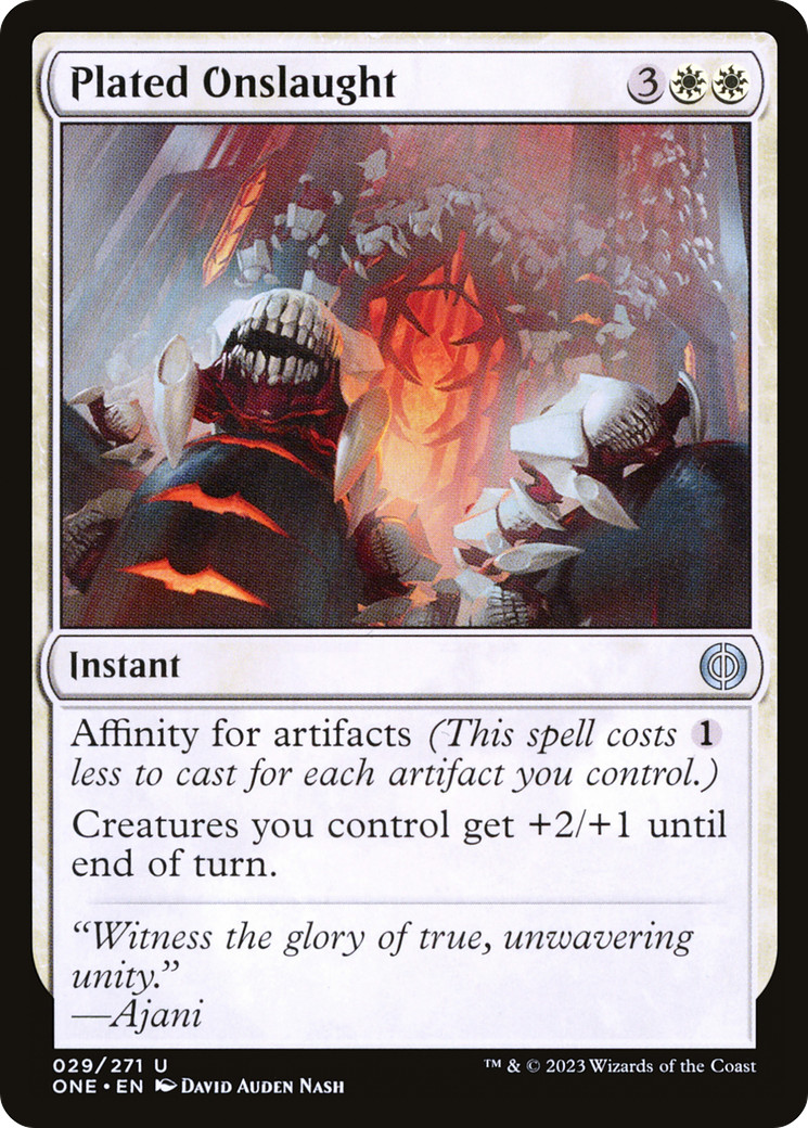x4 Plated Onslaught ONE MTG 29/271 UNCOMMON M/NM 4x