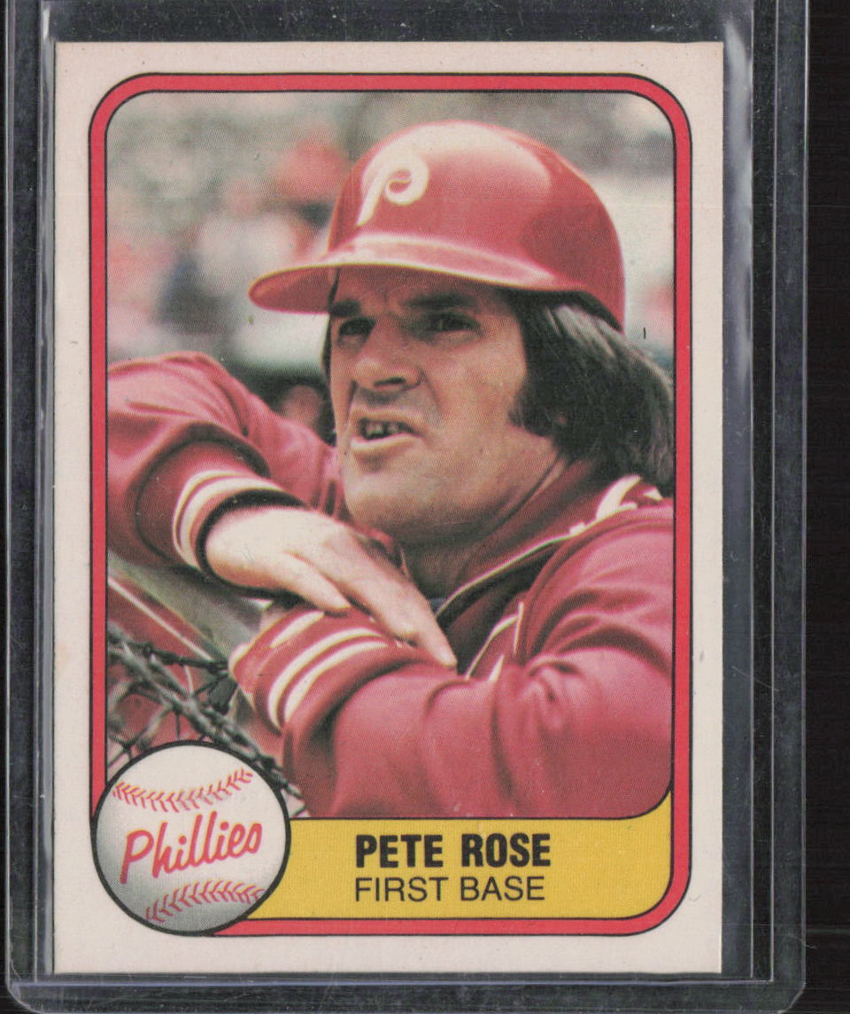 1981 Fleer #1 Pete Rose VG/EX HOF