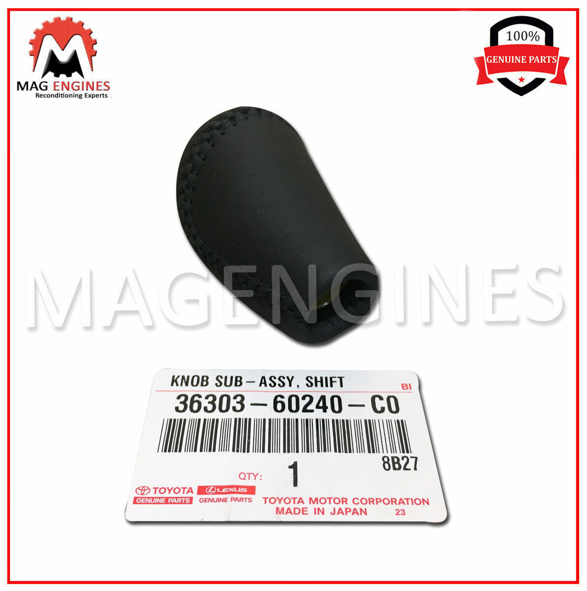 36303-60240-C0 GENUINE OEM KNOB SUB-ASSY, SHIFT LEVER 3630360240C0