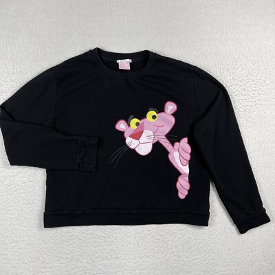 Zara Sweatshirt Womens Medium Pink Panther Pullover Cartoon Movie TV Casual  Top