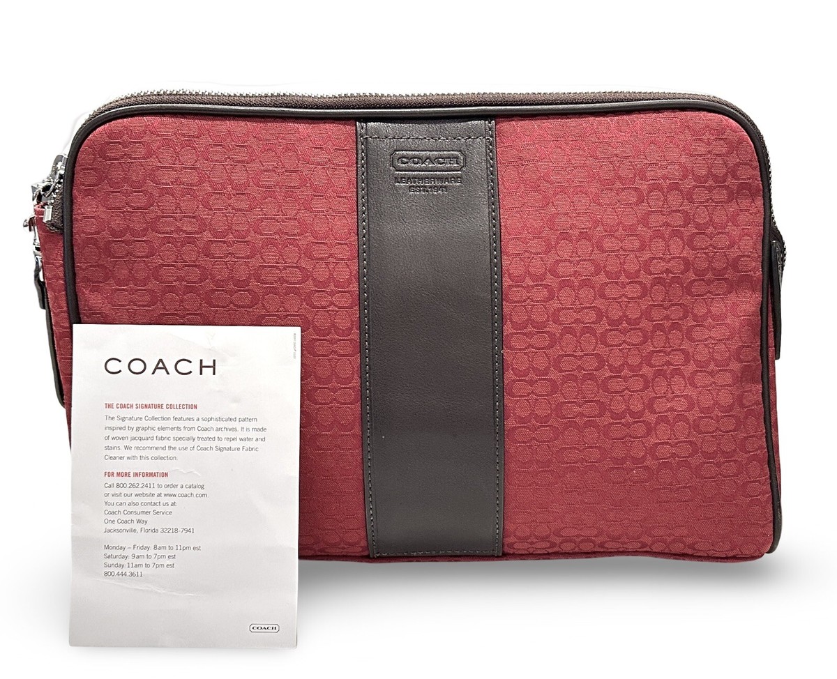 バッグ Coach Brown Signature mini pouch Coach Brown Signature Canvas Mini Demi Pouch | eBay