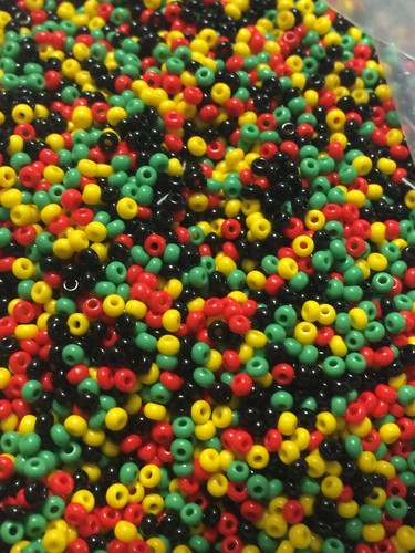 Irie Rasta Red Yellow Green Black Beads - Picture 36 of 86