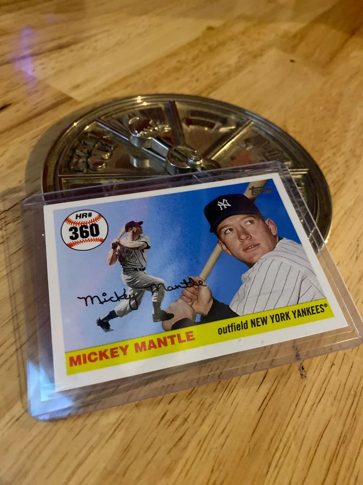Mickey Mantle 2007 Topps Card #MHR360 New York Yankees Collector Man Cave ❤️NYC - Image 4 of 4