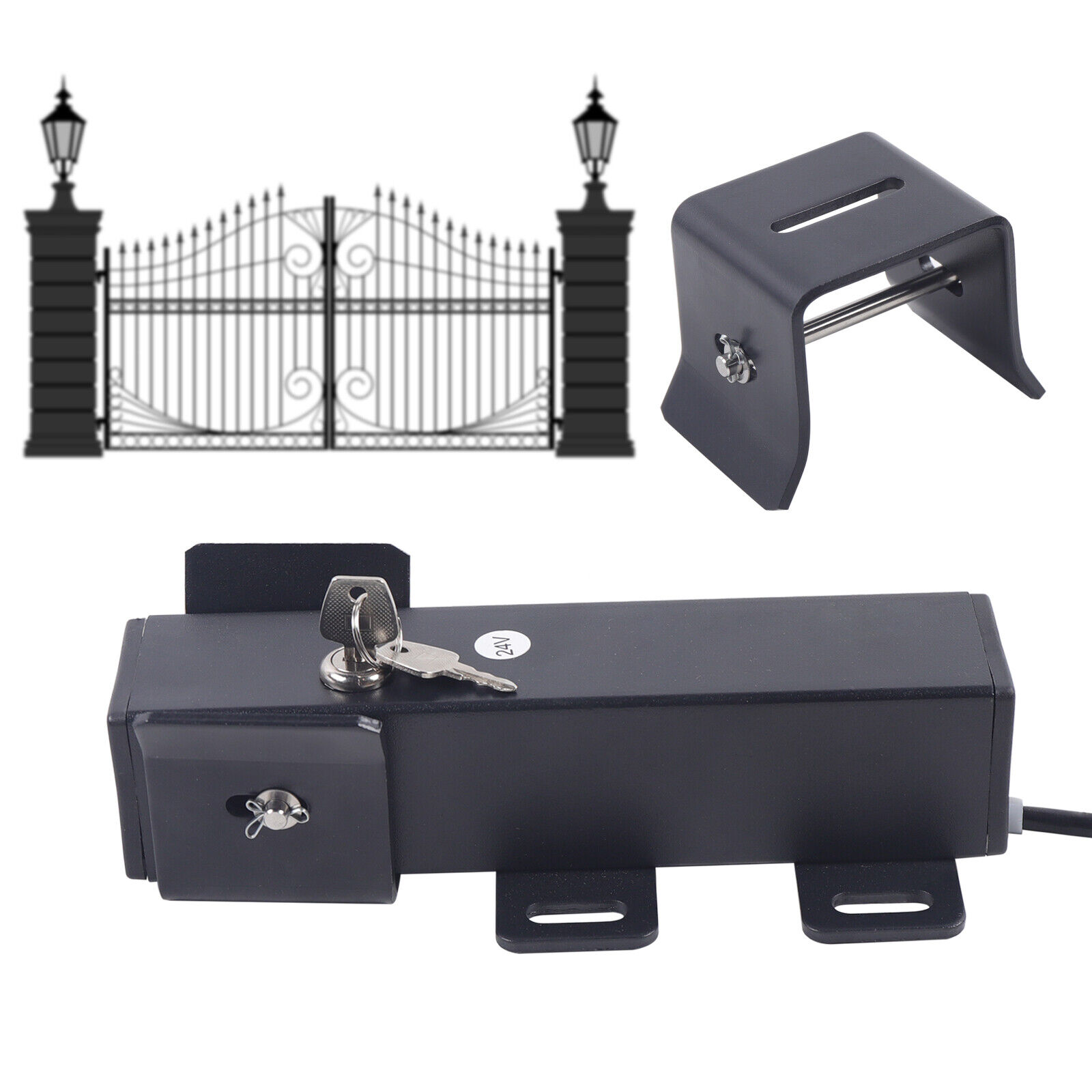 LM149 24VDC Electric Lock for Swing Gate Latch Opener System Double ...