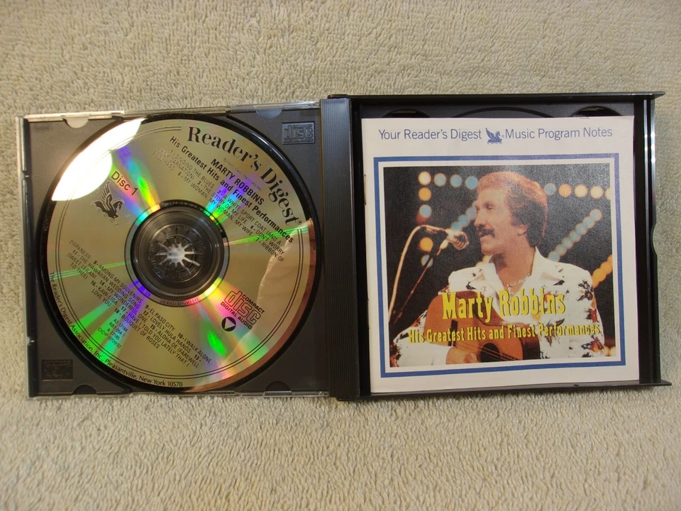Marty Robbins - His Greatest Hits And Finest Performances (CD, 3-Disc) LIKE NEW! - Image 2 of 4