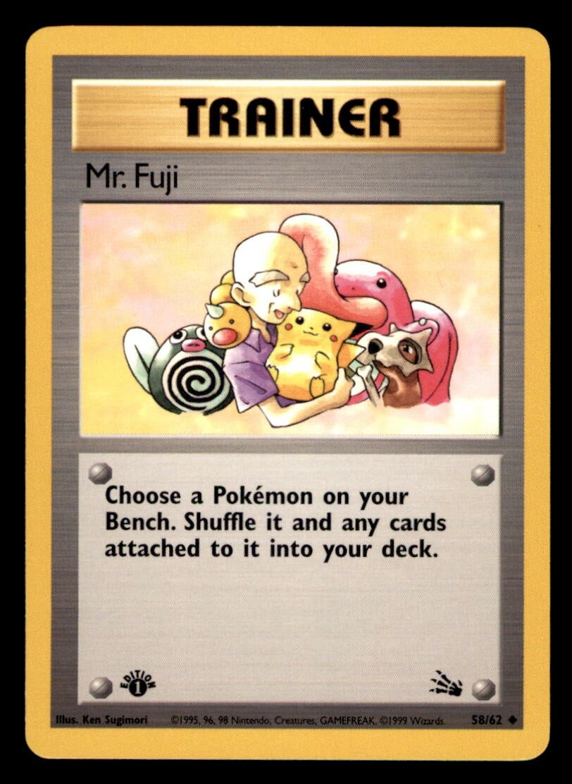 1999 Pokemon Fossil 1st Edition #58 Mr. Fuji NM/MT *d2