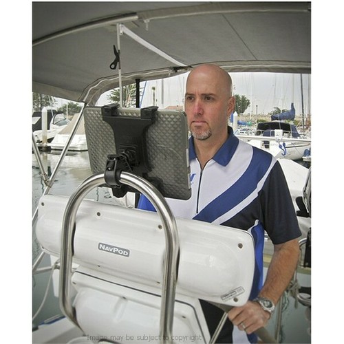 Boat Helm Rail Mount for Most Tablet PC - iPad, iPad 2 & iPad 3 Galaxy TAB XOOM - Picture 3 of 6
