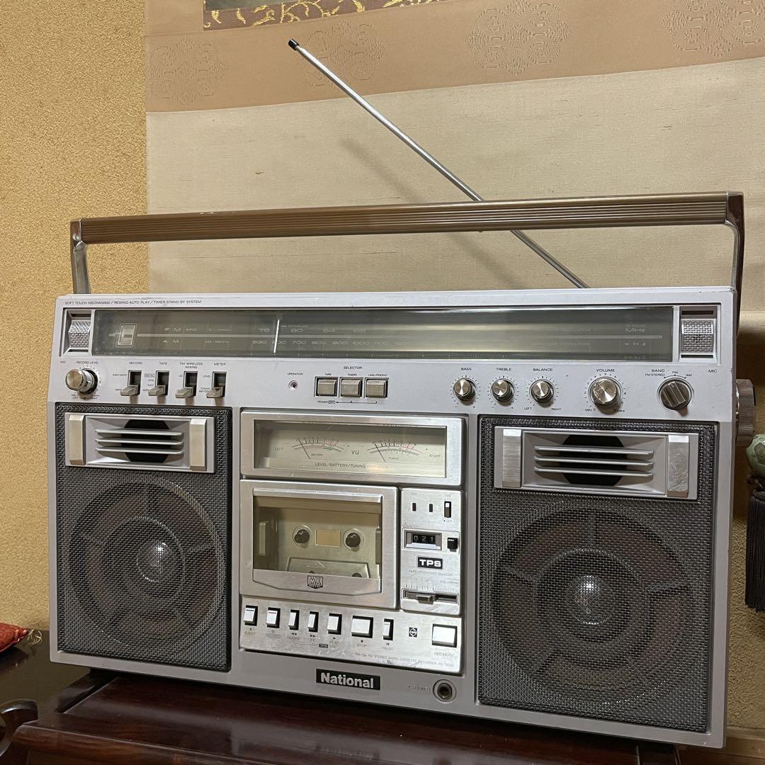 National Radio Cassette Player RX-5600 AC V100 Well Maintenanced 