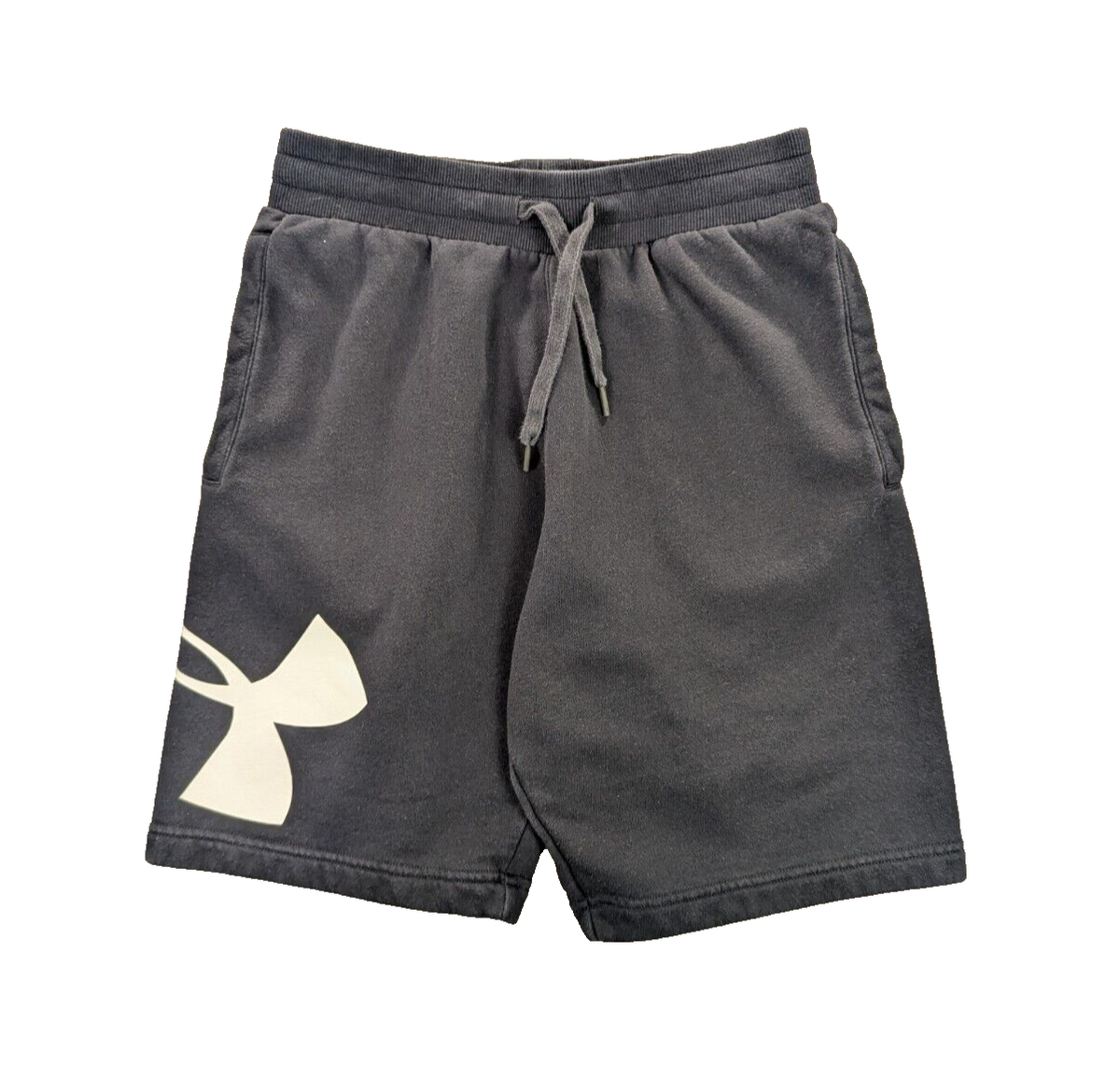 Under Armor Sweat Shorts Medium Men's Black Drawstring Cotton
