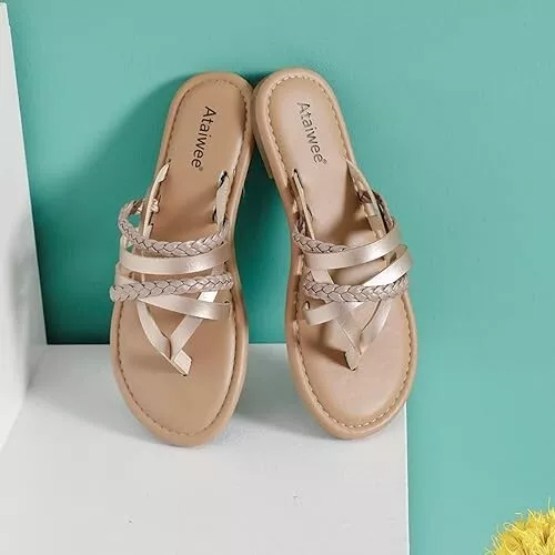 Ataiwee Women s Slide Sandals Fashion Comfortable Thong Strappy