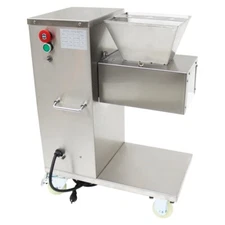 110V Commercial Stailess Steel Meat Slicer Cuter 4.5mm Cutting Machine 400kg/h