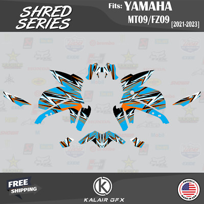 Graphics Kit for YAMAHA MT-09 and FZ-09 (2021-2023) Shred - OC