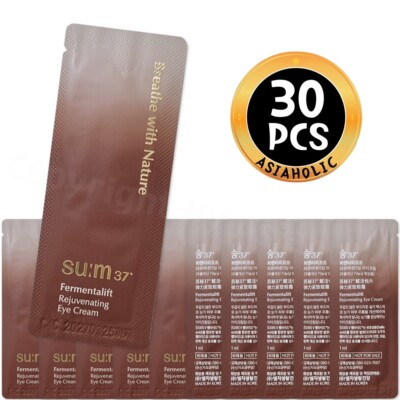 SU:M37 Fermentalift Rejuvenating Eye Cream 1ml x 30pcs (30ml) Sample Sum37 New