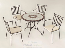 Conjunto de mesa y 4 sillones
