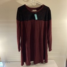 Maurice’s Sweater Dress 24/7 Size Large NWT