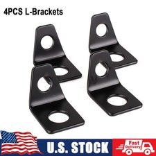 4pcs Seat Belt Mounting L Bracket Kit 456 Point Racing Seatbelt L-shaped Hook