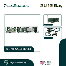 Supermicro 12 Bay 12Gbps 2U SAS 3 Expander Backplane w/ 8 Port 12Gbps RAID Card