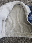 crewcuts Girls Blue Denim Jacket Faux Fur Sherpa Lined Button Pockets Size 8 — photo 3