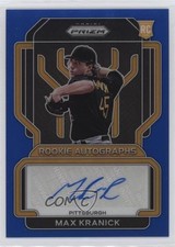 2022 Panini Prizm Rookie Auto Blue Prizm 80/149 Max Kranick #RA-MK Auto 2s2